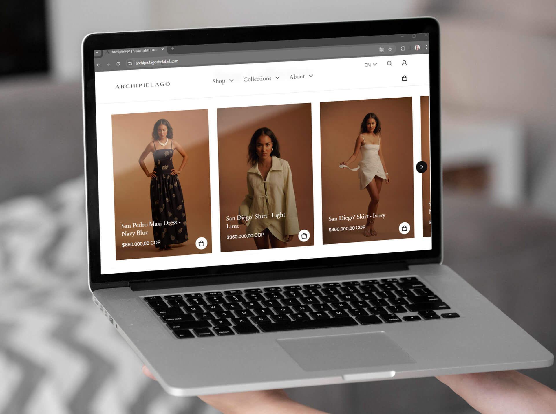 Desarrollo de Ecommerce Archipielago The Label